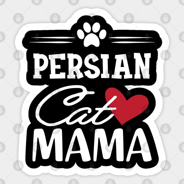 Persian Cat Mama Sticker by KC Happy Shop